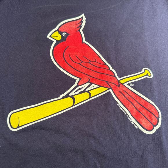 Lot of 2 Dif. Cardinals T-Shirts Red Long Sleeve +Blue Short Sleeve Both Men's L - Picture 10 of 13